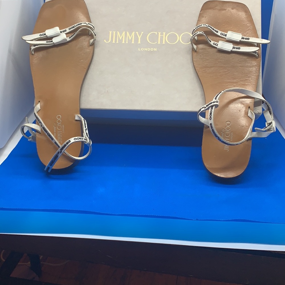 Jimmy Choo Beautiful black and white sandals 36